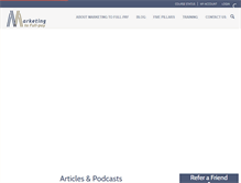 Tablet Screenshot of marketingtofullpay.com